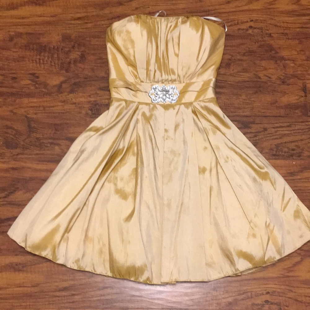 Gold formal dress